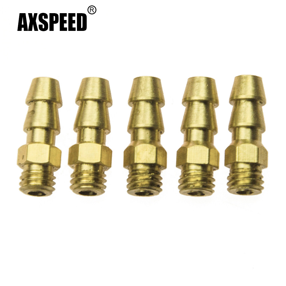 Spoke Nipple Brass - AXSPEED 5/10 adet Pirinç M4/M5/M6 Dişli