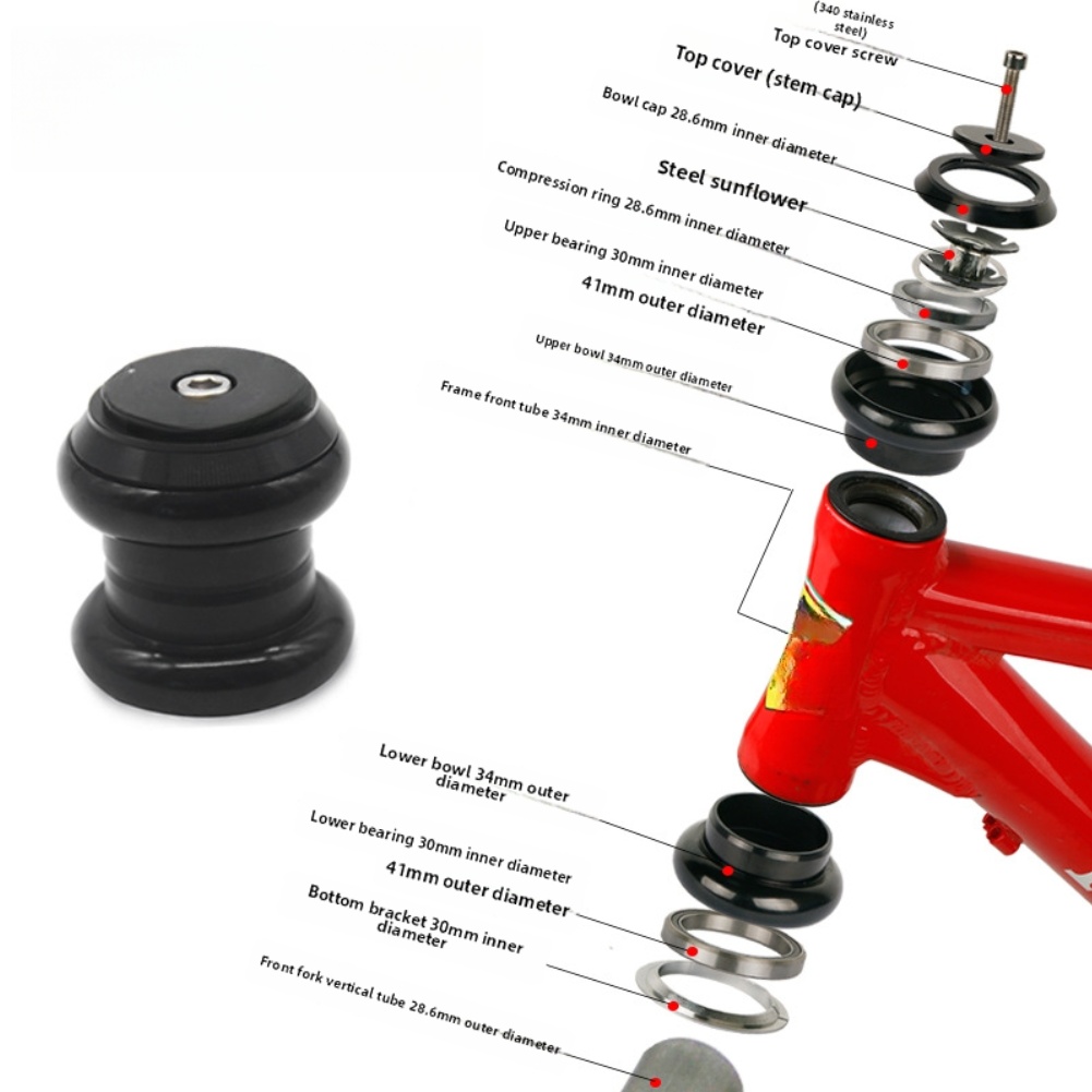 Mountain Biking Tube - 28,6 mm üst kapaklı, düz maşalı